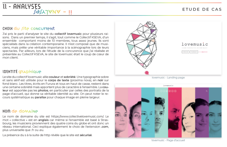 Portfolio étudiant - analyse concurrentielle