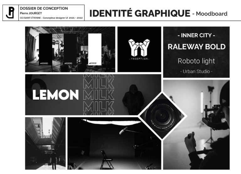 Portfolio étudiant - Moodboards de photographies en noir et blanc